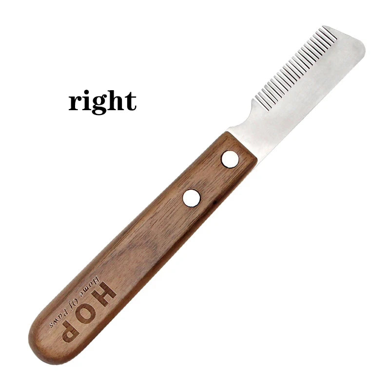 Wooden Handle Grooming Dog Comb