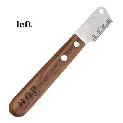 Wooden Handle Grooming Dog Comb