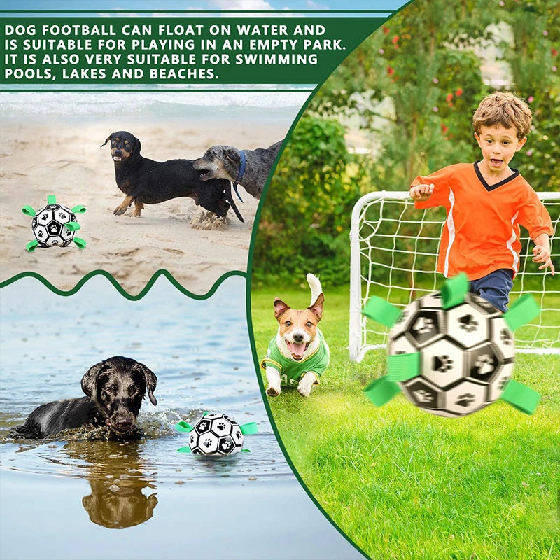 Dog Soccer Ball with Straps