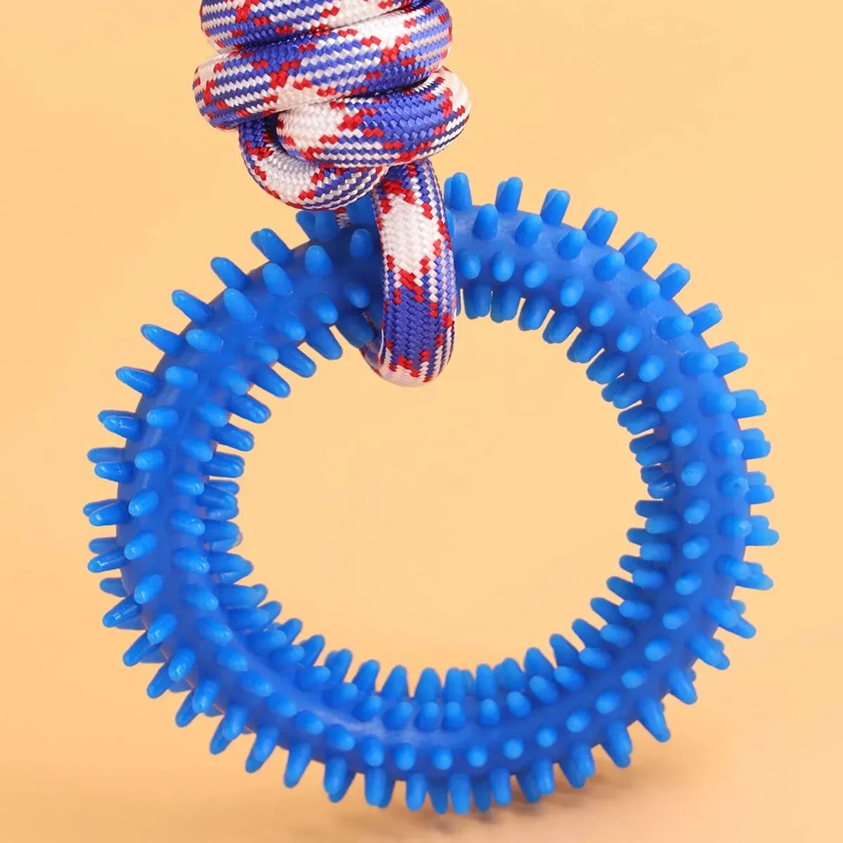 Spiked Ring Rope Tug Toy