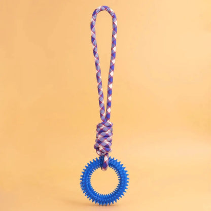 Spiked Ring Rope Tug Toy