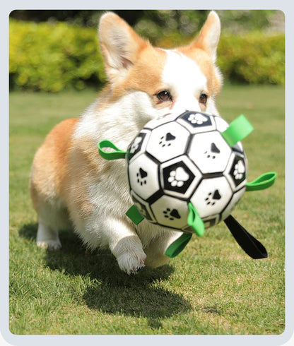 Dog Soccer Ball with Straps