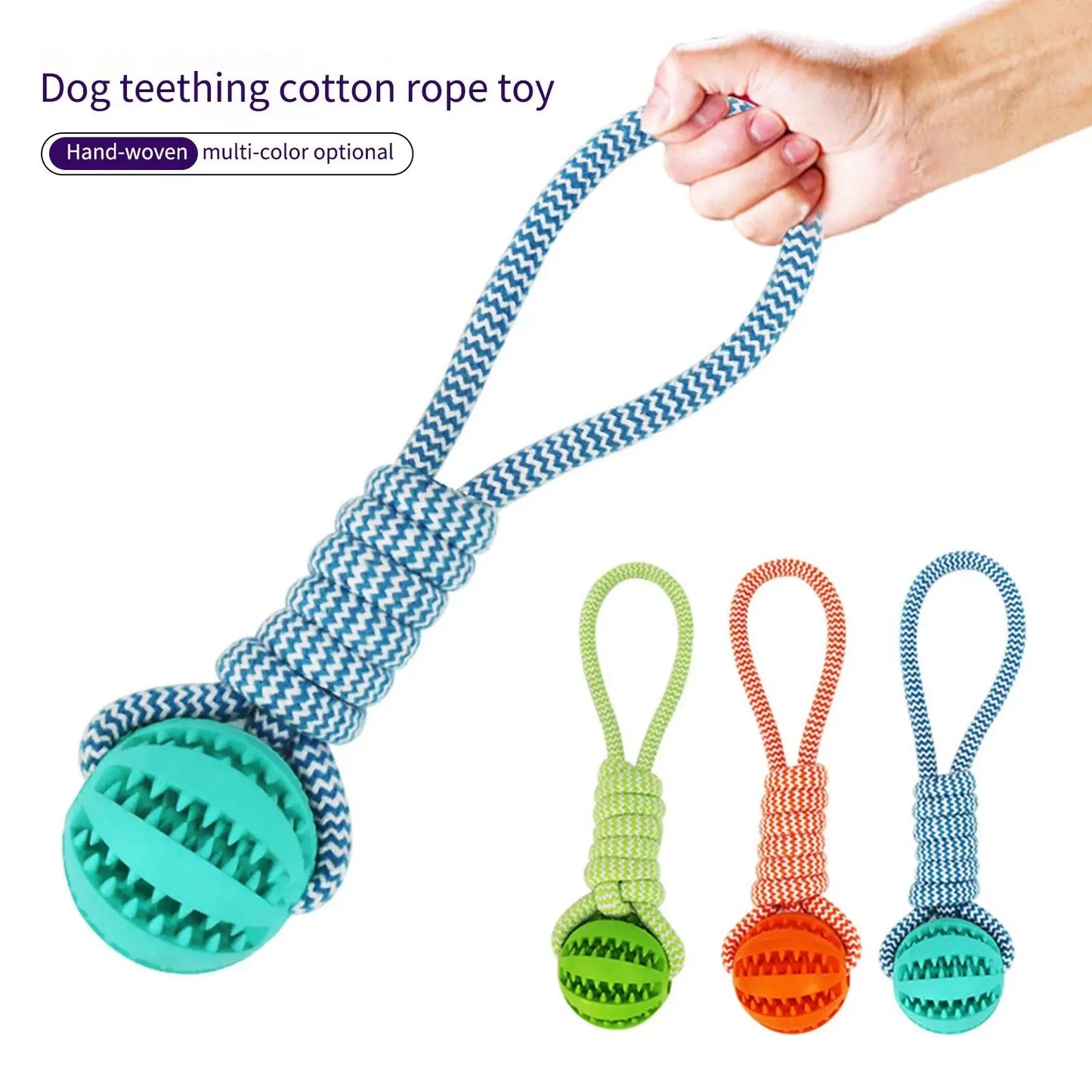 Treat Ball Rope Tug Toy