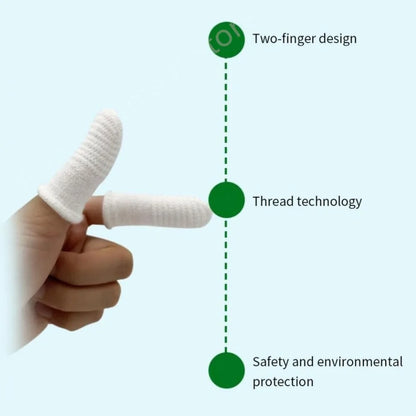 Non-slip finger wipe  glove for tooth cleaning