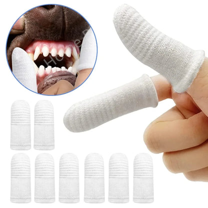 Non-slip finger wipe  glove for tooth cleaning