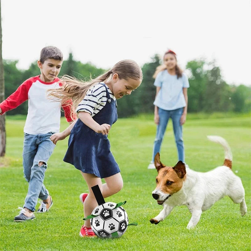 Dog Soccer Ball with Straps