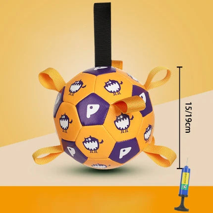 Dog Soccer Ball with Straps