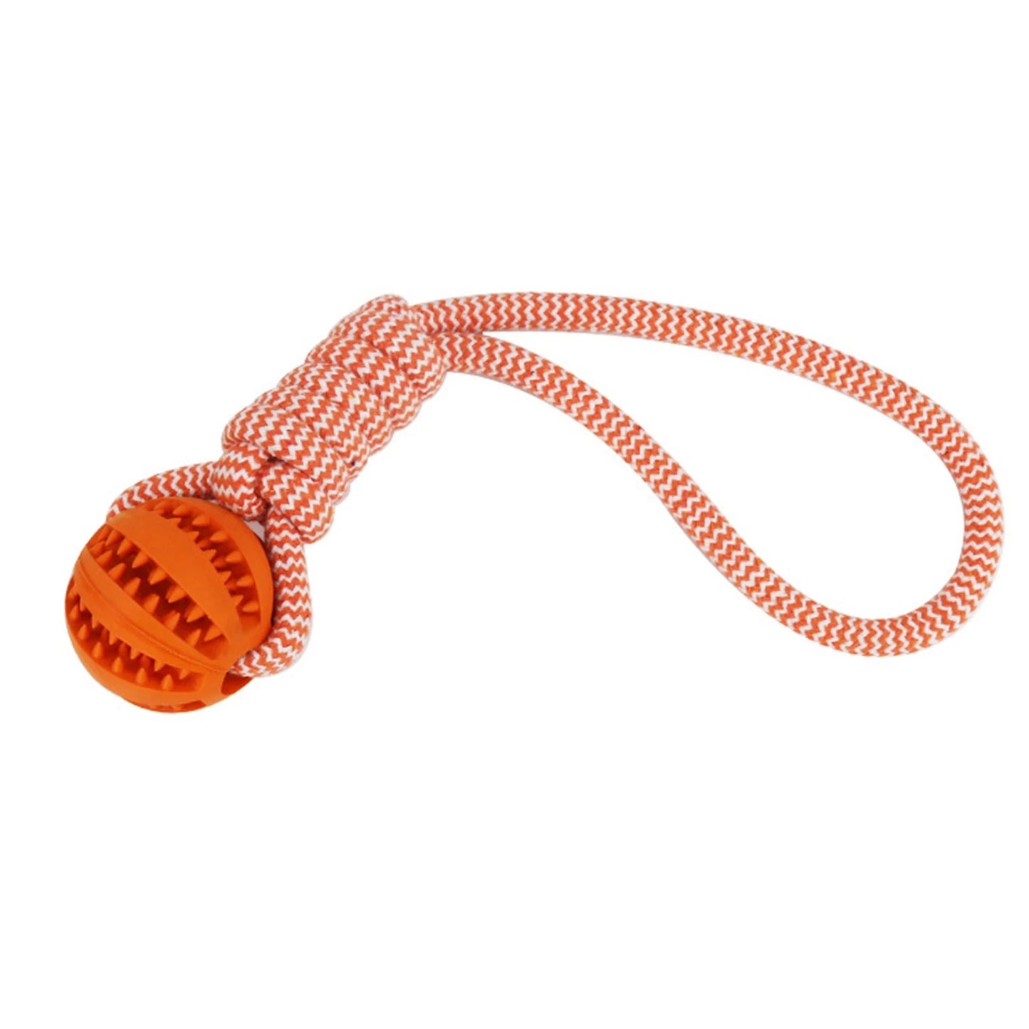 Treat Ball Rope Tug Toy