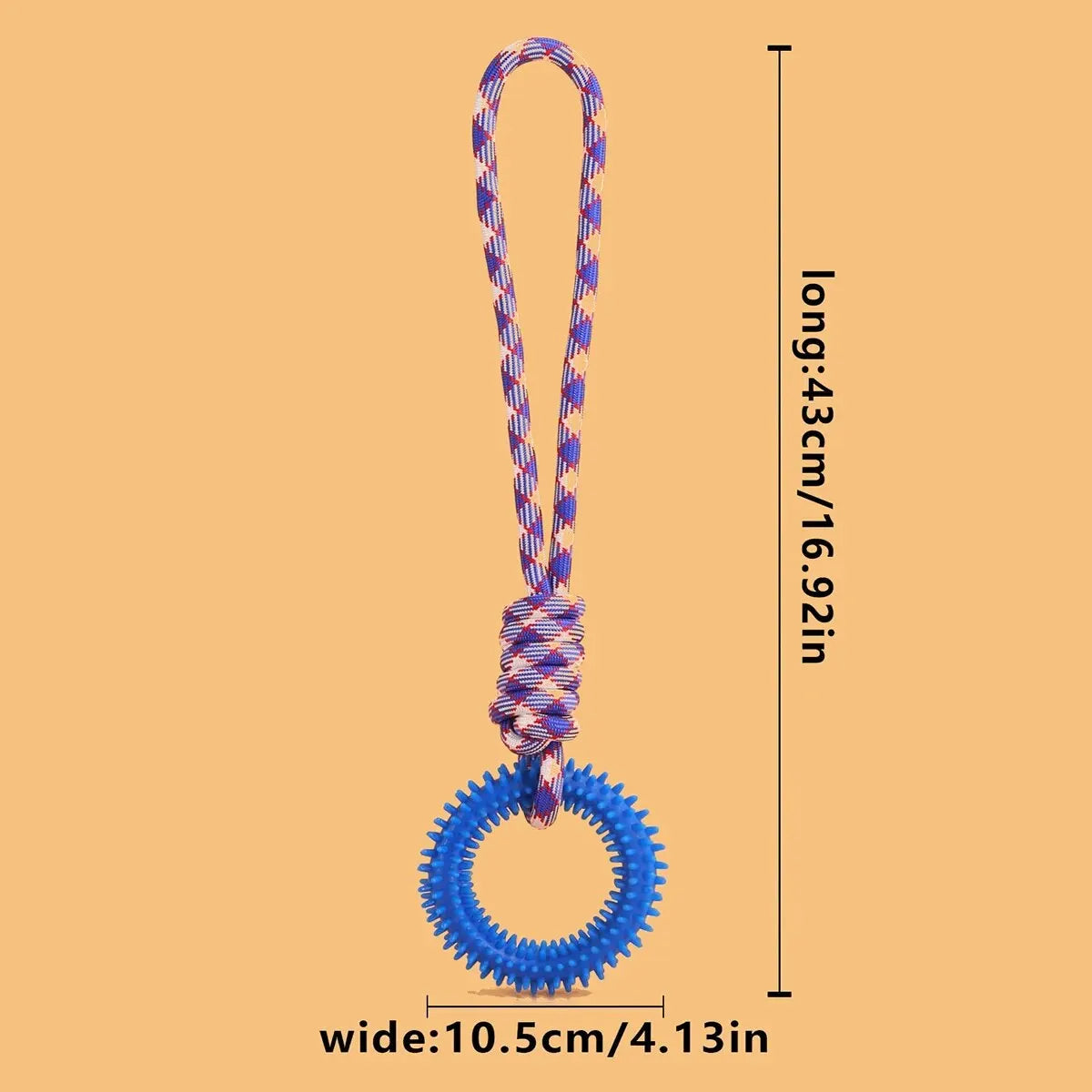 Spiked Ring Rope Tug Toy